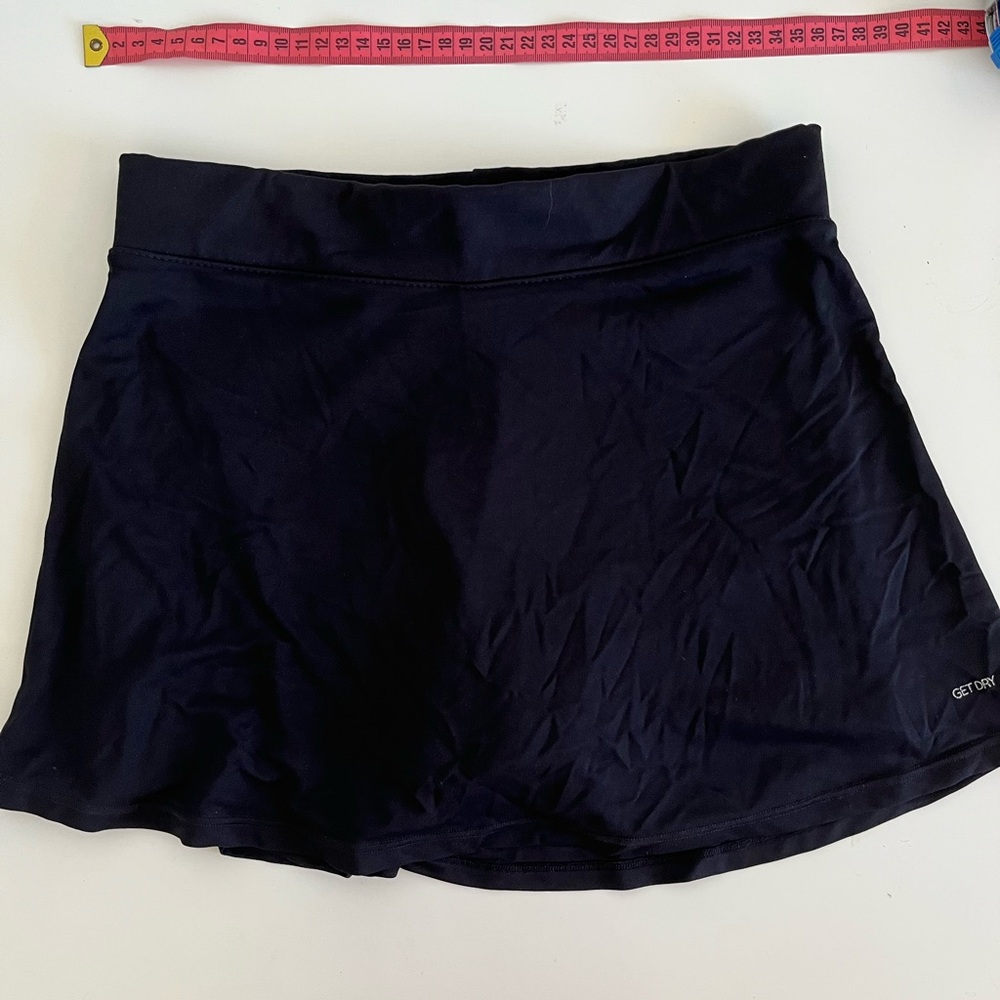 Black Tennis Skirt with Shorts